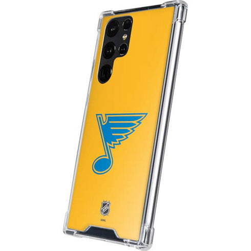 NHL St. Louis Blues Solid Background Galaxy S24 Ultra Clear Case
